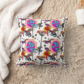 Farbenfrohe Fliegende Frösche Kissen (Decke)