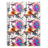 Farbenfrohe Fliegende Frösche Notizblock (Vorderseite)