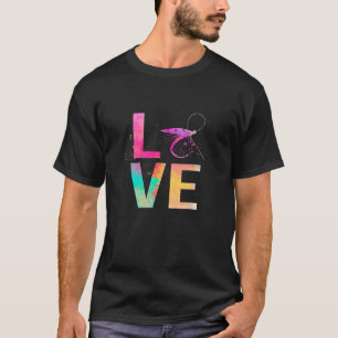 Farbenfrohe Fliegenfischerei Mama gibt Fischen T-Shirt