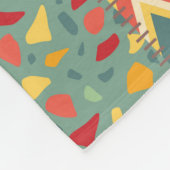 Farbenfrohe Fliesen: abstrakte nahtlose Ornamente. Fleecedecke (Ecke)