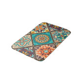 Farbenfrohe Fliesen aus Fliesen: islamische Motive Badematte (Schrägansicht)