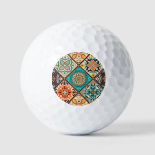 Farbenfrohe Fliesen aus Fliesen: islamische Motive Golfball