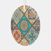 Farbenfrohe Fliesen aus Fliesen: islamische Motive Ornament Aus Glas (Vorderseite links)