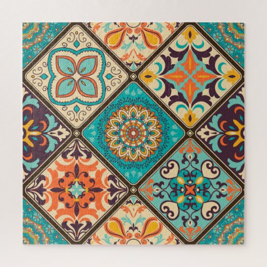 Farbenfrohe Fliesen aus Fliesen: islamische Motive Puzzle (Vertikal)