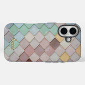 Farbenfrohe Fliesen Thema Personalisiert Case-Mate iPhone Hülle (Rückseite (Horizontal))