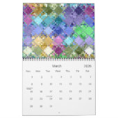 Farbenfrohe Fliesenkunst individuell anpassbar Kalender (Mär 2026)