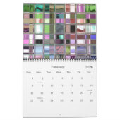 Farbenfrohe Fliesenkunst individuell anpassbar Kalender (Feb 2026)
