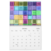 Farbenfrohe Fliesenkunst individuell anpassbar Kalender (Jan 2026)