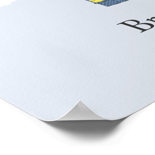 Farbenfrohe Floating Zuhause Fingerprint Gästebuch (Ecke)