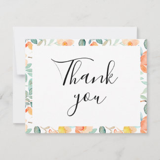 Farbenfrohe Flora Flair Danke Karte