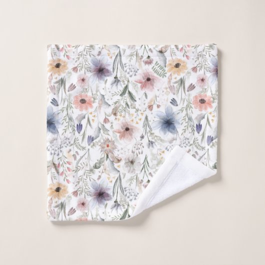 Farbenfrohe Flora Wasserfarbe Set Styl Botanica (Waschlappen)