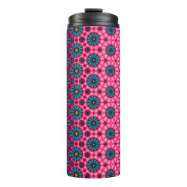 Farbenfrohe Floral Design Reise Umarmung Thermosbecher