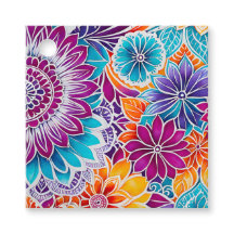 Farbenfrohe florale Batik Kunsttipps