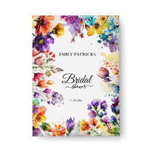 Farbenfrohe florale Brautparty