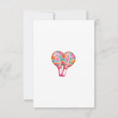 Farbenfrohe florale Fiesta Mexican Wedding RSVP Ca (Rückseite)