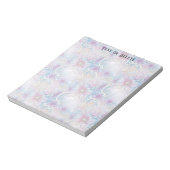 Farbenfrohe florale Frühlingsbeizen Notepad Notizblock (Rotiert)