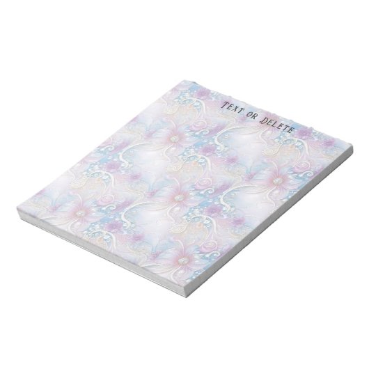 Farbenfrohe florale Frühlingsbeizen Notepad Notizblock (Rotiert)
