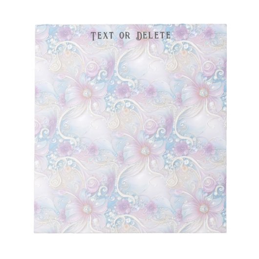 Farbenfrohe florale Frühlingsbeizen Notepad Notizblock (Vorderseite)