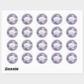Farbenfrohe florale Frühlingsbeizen Sticker (Blatt)