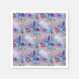 Farbenfrohe florale Frühlingsmänner Napkins Serviette