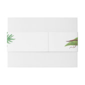 Farbenfrohe florale Hochzeitsband Einladungsbanderole (Rückseitenbeispiel)