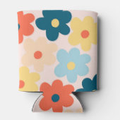 Farbenfrohe florale Lebensfreude Botanischer Frühl Dosenkühler (Rückseite)