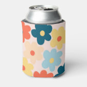 Farbenfrohe florale Lebensfreude Botanischer Frühl Dosenkühler (Kanne Rückseite)