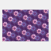 Farbenfrohe florale Moderne Grafik Geschenkpapier Set (Vorderseite 3)