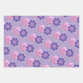 Farbenfrohe florale Moderne Grafik Geschenkpapier Set (Vorderseite 2)