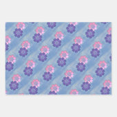 Farbenfrohe florale Moderne Grafik Geschenkpapier Set (Vorderseite)