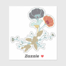 Farbenfrohe florale Motive