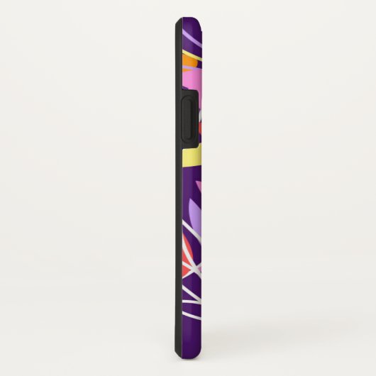 Farbenfrohe florale Muster Case-Mate iPhone Case (Hinten/Rechts)