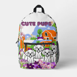 Farbenfrohe florale Niedliche Trendy Back to Schoo Bedruckter Rucksack