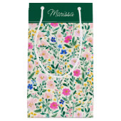 Farbenfrohe Florale Personalisierte  Kleine Geschenktüte (Vorderseite)