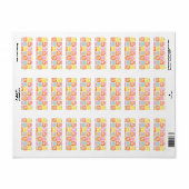 Farbenfrohe florale Tile Botanische Folk Whimsical (Vorne)