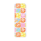 Farbenfrohe florale Tile Botanische Folk Whimsical (Vorne)