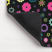 Farbenfrohe florale Umgebung Mousepad (Ecke)