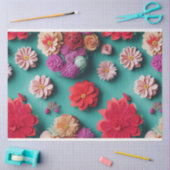 Farbenfrohe Florals, eine Visuelle Symphonie Seidenpapier (Basteln)