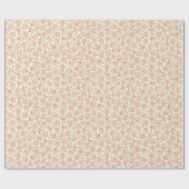 farbenfrohe Florals Geschenkpapier (Flach)