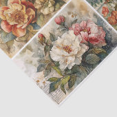 farbenfrohe Florals Seidenpapier (Ausschnitt)