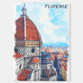 Farbenfrohe Florenz Italien Duomo Kathedrale Magnet (Vorderseite)