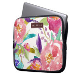 Farbenfrohe Florenz Laptopschutzhülle (Vorderseite Links)
