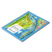 Farbenfrohe Florida Keys Karte Notizblock (Linke Seite)