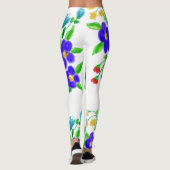 Farbenfrohe Flower Girly Leggings (Rückseite)