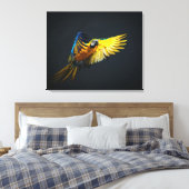 Farbenfrohe Flugbahn auf dunklem Hintergrund Leinwanddruck (Insitu (Schlafzimmer))