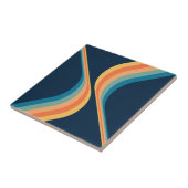 Farbenfrohe Flügel im Retrostil Fliese (Seite)