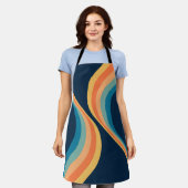 Farbenfrohe Flügel im Retrostil Schürze (Getragen)