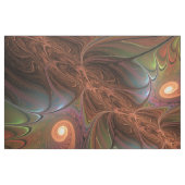 Farbenfrohe fluoreszierende Abstrakte Moderne Brau Stoff (Fat Quarter (45,7 x 55,9 cm))