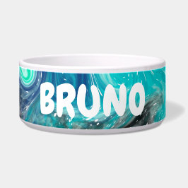 Farbenfrohe Flüssigkeit Art Abstrakt Marmor Person Napf