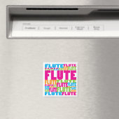 Farbenfrohe Flute Magnet (In Situ (Geschirrspüler))
